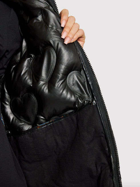 Love Moschino Black Polyester Jackets & Coat